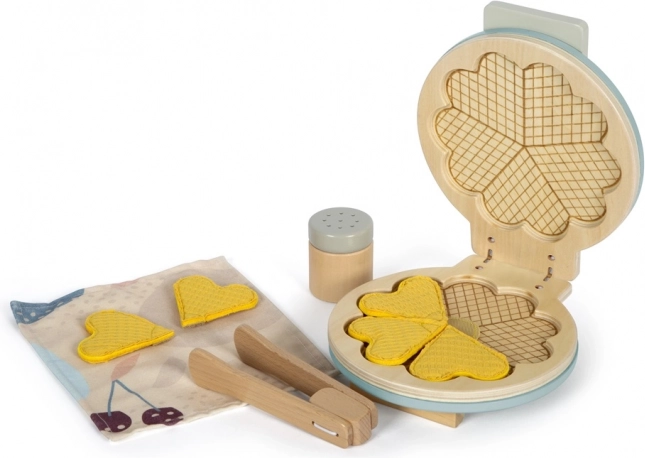Set din lemn pentru gofrar cu accesorii Tasty