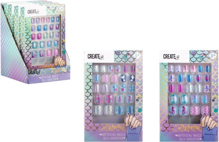 Create It! tipsuri autocolante pentru unghii sirenă