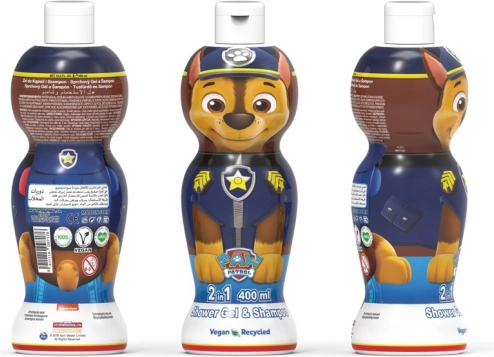 Gel de duș și șampon Psi Patrol Chase 400 ml