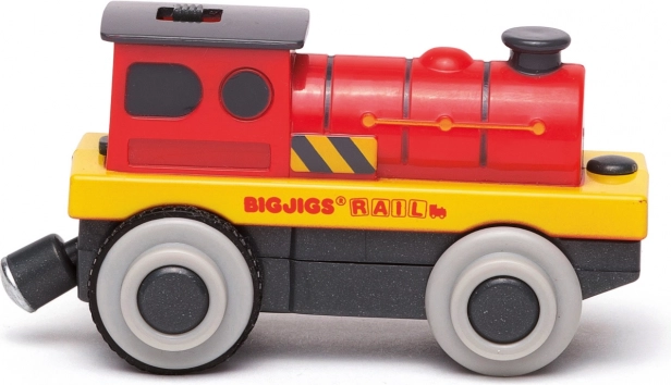 Locomotivă electrică Bigjigs Rail Forțosul roșu