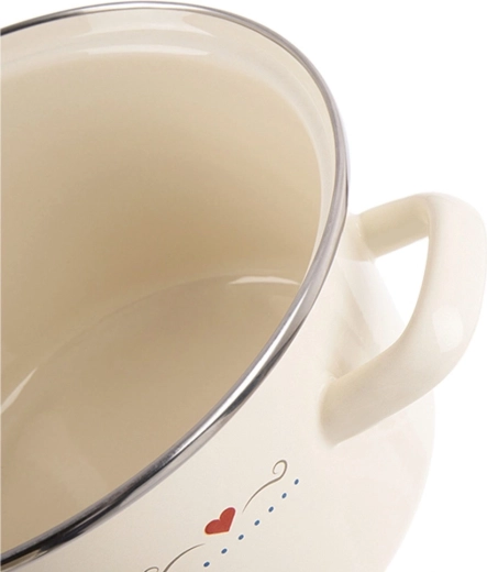 Email rezistent și margine din inox