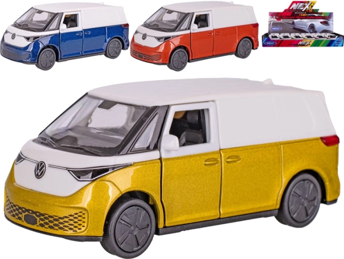 Volkswagen ID Buzz Cargo metalic cu mecanism de mers înapoi Welly