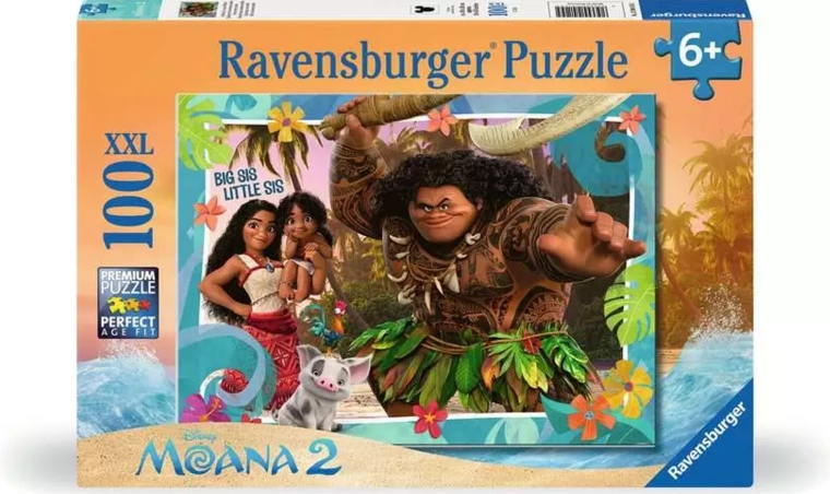 Puzzle Ravensburger Vaiana 2: Descoperirea unei lumi noi, 100 de piese XXL