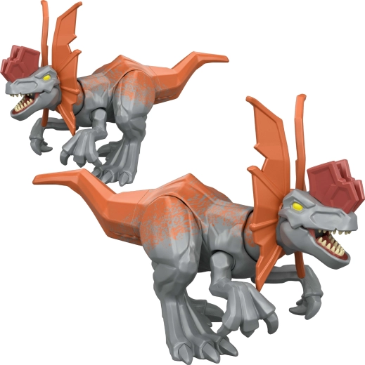 Mattel Jurassic World Mayhem Mix-Ups figurină dilofosaurus 2 în 1