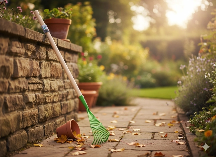 Cap lat în formă de evantai pentru greblare rapidă