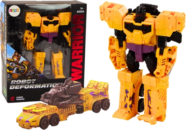 Tanc robotizat transformator 2în1 X-Warrior galben