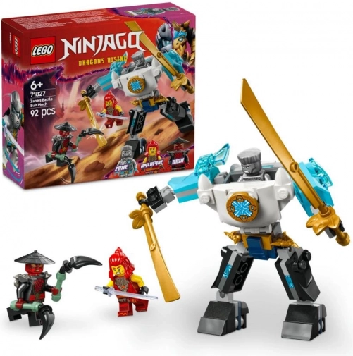 Lego Ninjago Mech-ul de luptă al lui Zane în armură