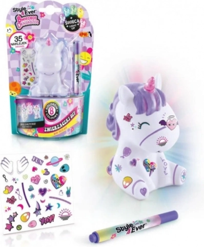 Set unicorni decorativi iluminati - Animale DIY