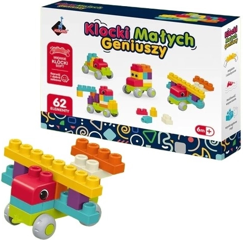 Cărămizi Micii Geniu Soft – 62 piese