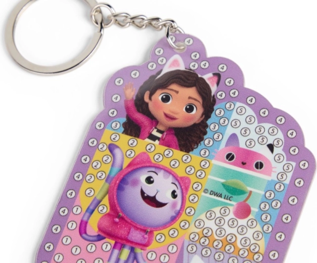 Breloc strălucitor cu motivul GABY’S MAGICAL HOUSE