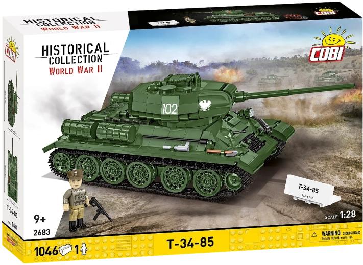 Set de construcție COBI tanc T-34-85 2în1 1:28