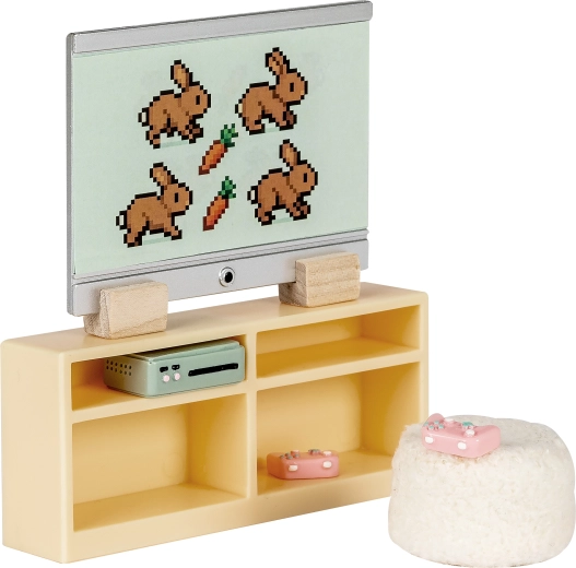 Set Lundby de mobilier RTV cu televizor pentru casă de păpuși
