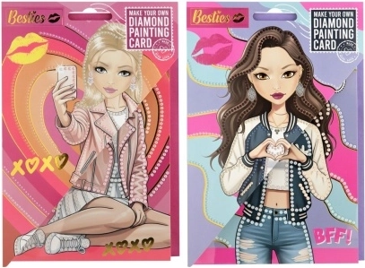 Pictură cu diamante – felicitări Besties