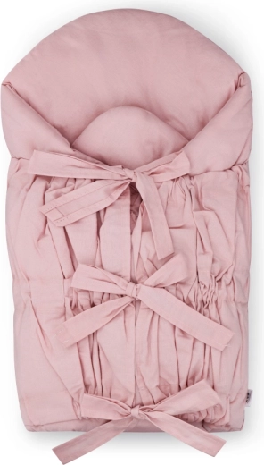Petite&Mars înfășător cu șnur nurse cu inserție din cocos dusty pink 75 × 75 cm