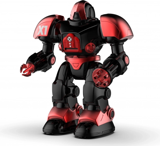 Robot pe telecomandă cu discuri lansatoare