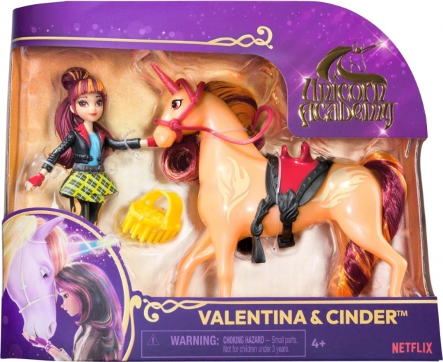 Unicorn Academy figurine Valentina și Cinder 11,5 cm