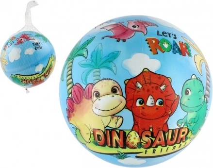 minge gonflabilă dinozauri prietenoși 23 cm în plasă