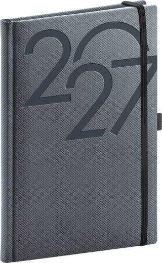 Agenda săptămânală Notique Ajax 2027 neagră 15 × 21 cm