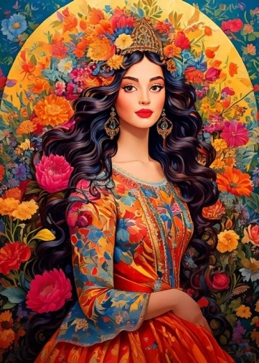 Puzzle Muză florală 500 piese BLUEBIRD