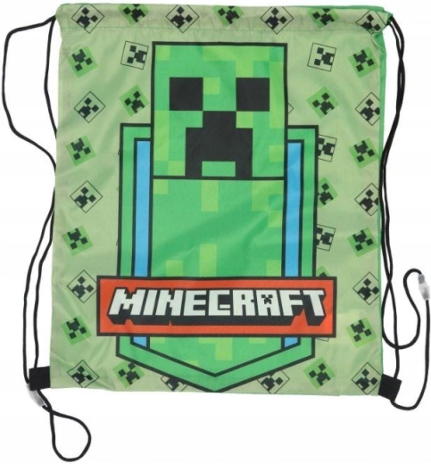 Minecraft sac pentru copii pe spate cu motiv Creeper 40 × 35 cm