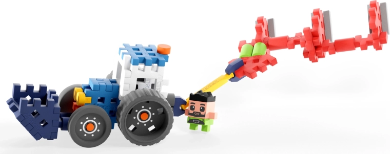 Construiește un tractor realist cu plug