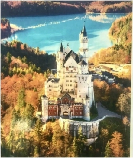 Norimpex Pictură după numere Castel în Alpi toamna 40 × 50 cm