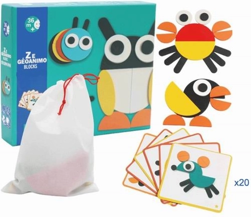 Puzzle din lemn cu animăluțe