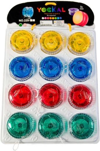 Yo-yo transparent din plastic 5 cm - 1 bucată
