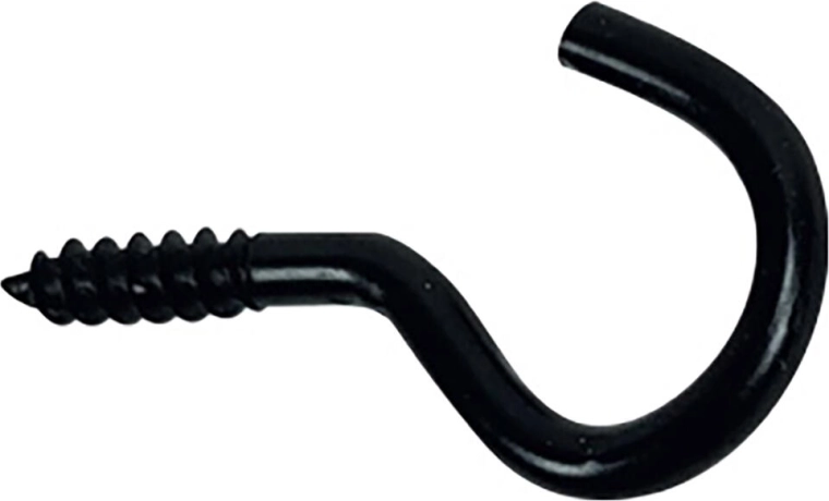 Ochet deschis 17 × 40 mm, negru, set 6 buc.