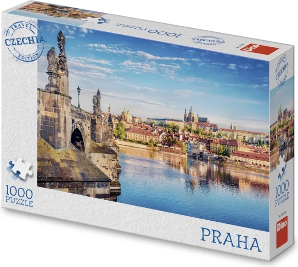 Puzzle Dino, ediție turistică Cehia: Hradčany vara, 1000 piese