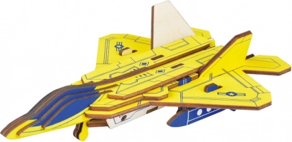 Puzzle 3D din lemn avion F22 Raptor