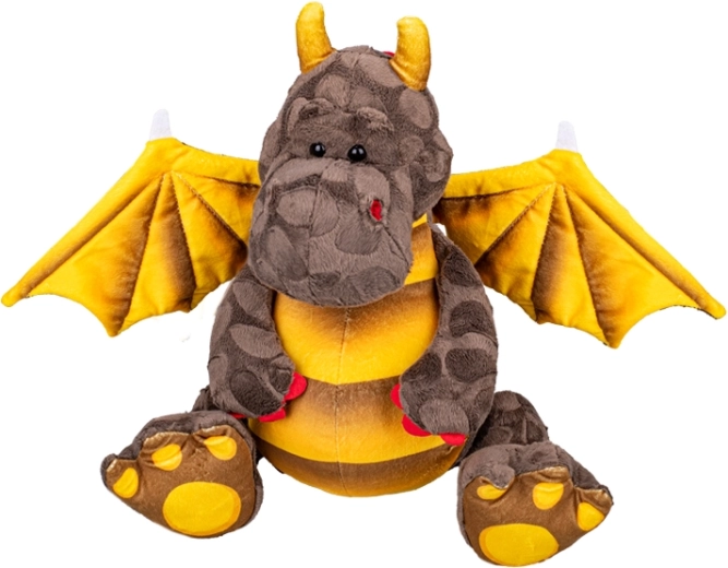 Dragon plușat maro 23 cm pentru bebeluși