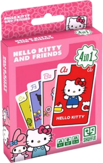 Joc de cărți Shuffle Hello Kitty 4 în 1