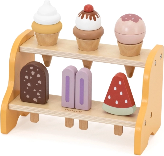 Cofetărie de înghețată din lemn PolarB Viga Toys