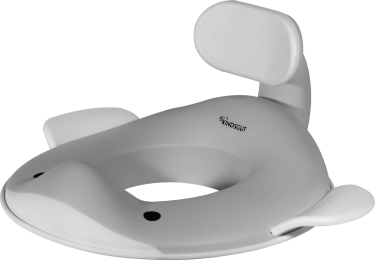 Kindsgut adaptor WC pentru copii, balenă, gri închis