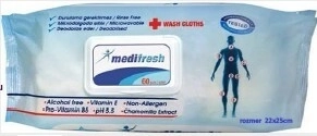 Șervețele umede Medifresh pentru adulți cu clapetă, 60 buc.
