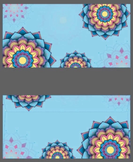 Plic colorat DL cu motiv de mandala
