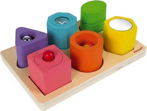 JANOD Puzzle de potrivire Forme și sunete
