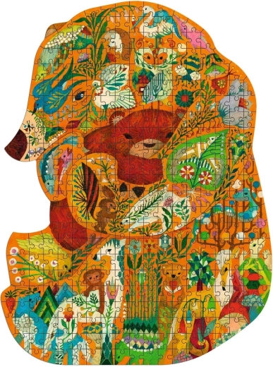 Puzzle în forma originală a unui urs