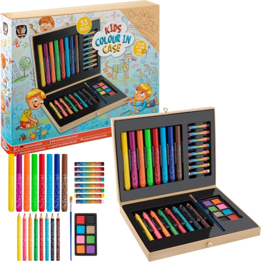Grafix set mare de colorat în valiză, 33 de piese