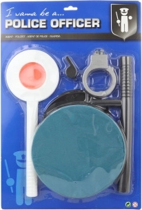 Set de poliție pentru copii cu șapcă și accesorii