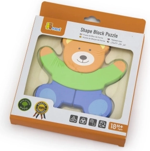 Primul puzzle de lemn pentru copii Viga Urs