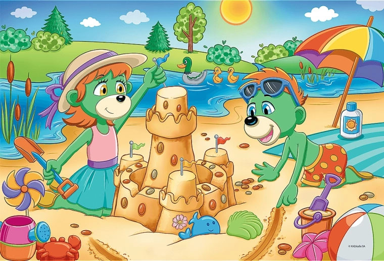 Puzzle Familia Treflik 100 de piese Ziua Treflik-ilor Trefl
