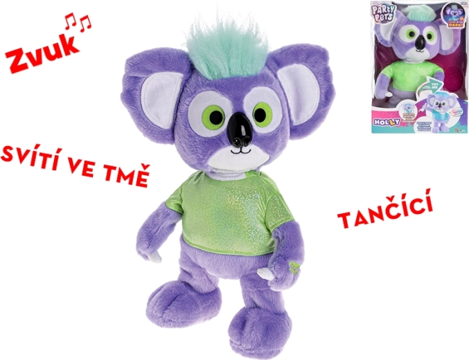 Koala de pluș dansatoare Holly cu sunet, care luminează în întuneric, 36 cm