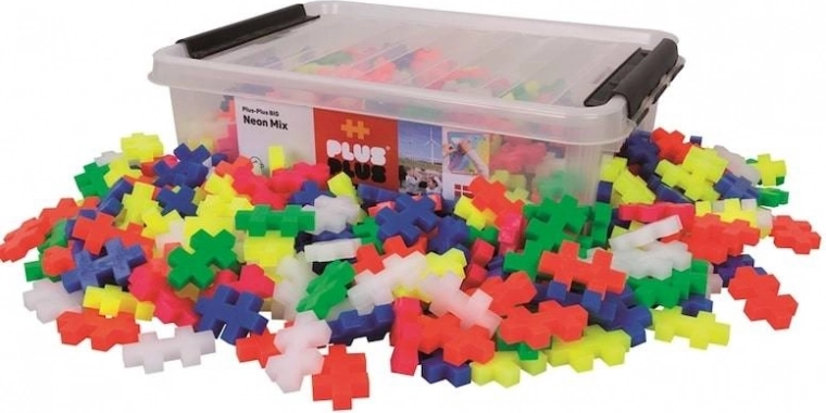 Set de construcție PLUS-PLUS BIG neon, 200 piese