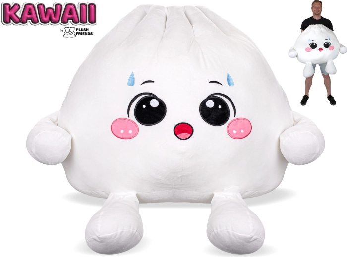 Plush Friends Kawaii chiflă Bao din pluș uimită 60 cm