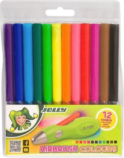 rezerve pentru airbrush fun jolly – 12 culori