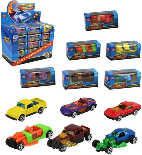 Mașinuță de curse metalică Speed King 6 cm - 1 bucată