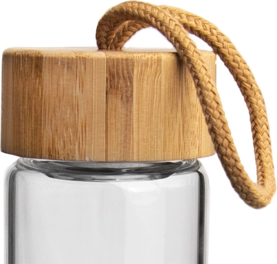 Capac din bambus cu curea și etanșare fiabilă