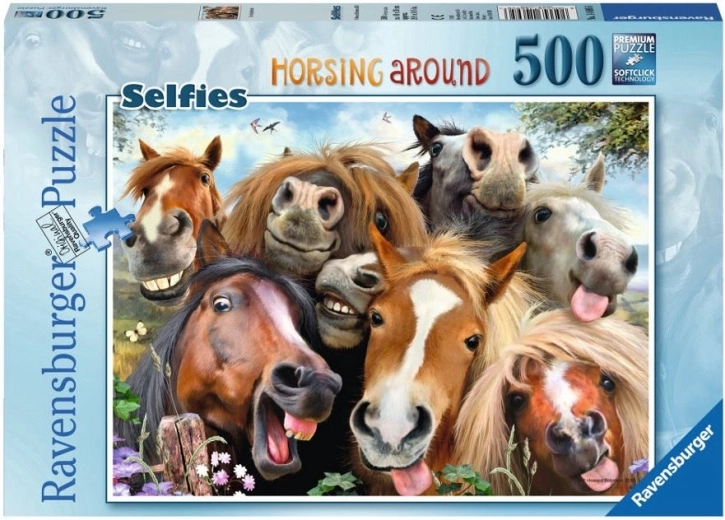 Puzzle Ravensburger Selfie de cal 500 de piese